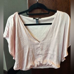 Forever 21 Elegant Pink Women's Crop Top